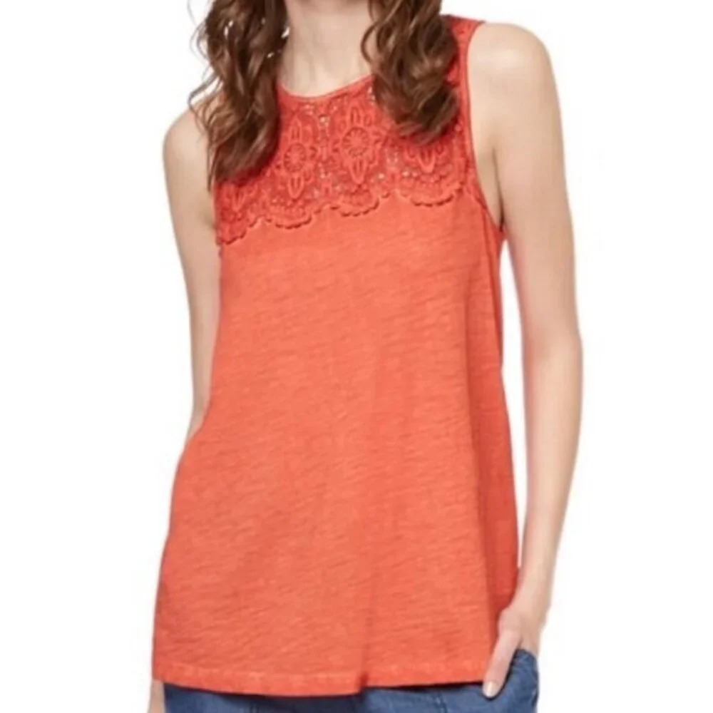 Sanctuary crochet inset tank